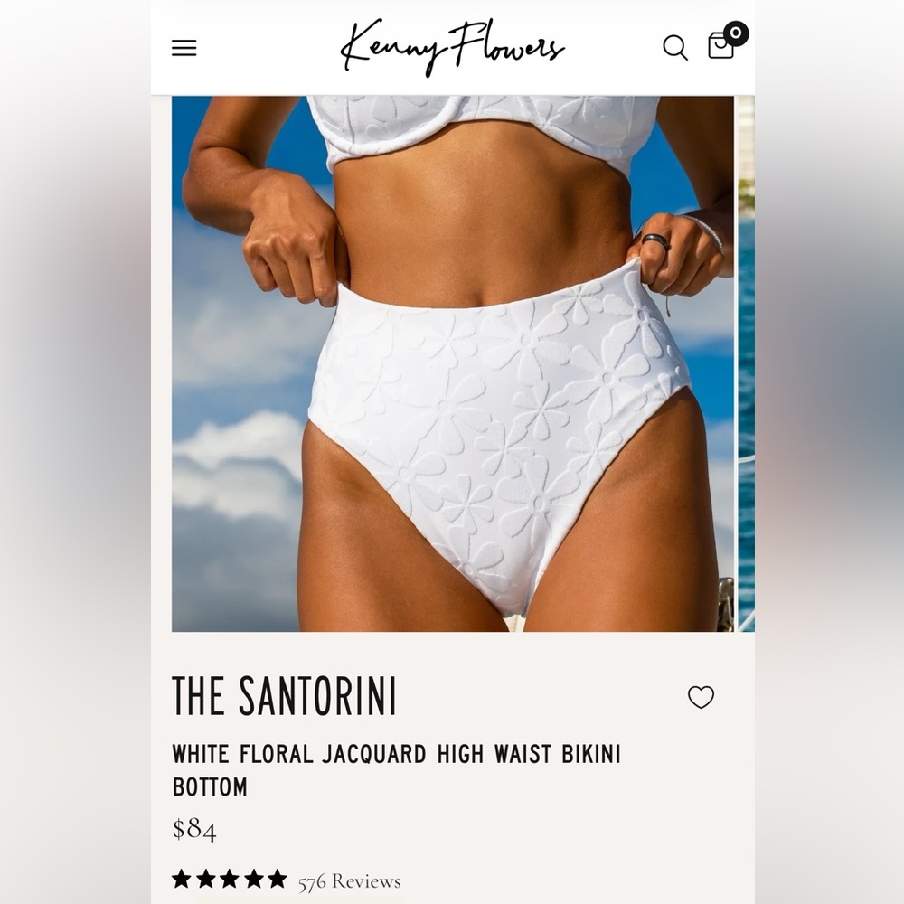 Off white Kenny flowers bikini set - Picture 5 of 6
